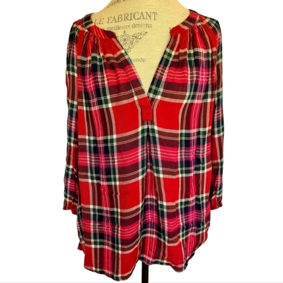 crown & ivy Tops - 4 for $4 eachEUC Plaid Crown & Ivy Top